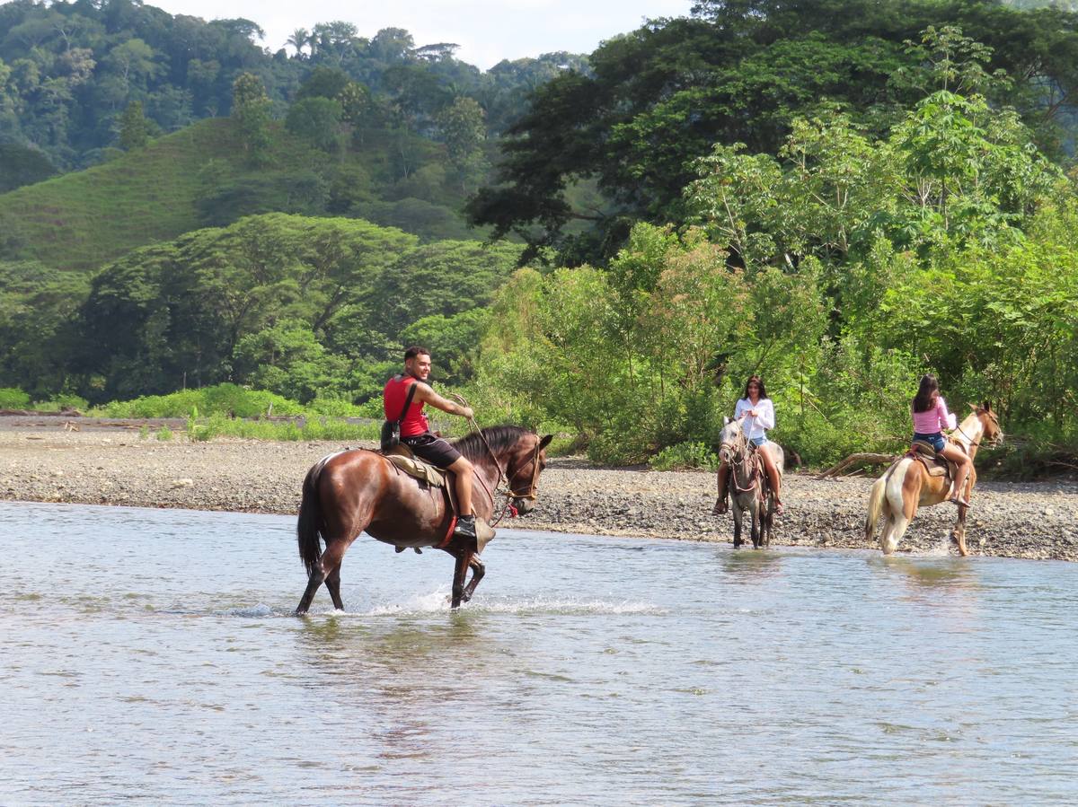 Scenic views on horseback ride near Jaco